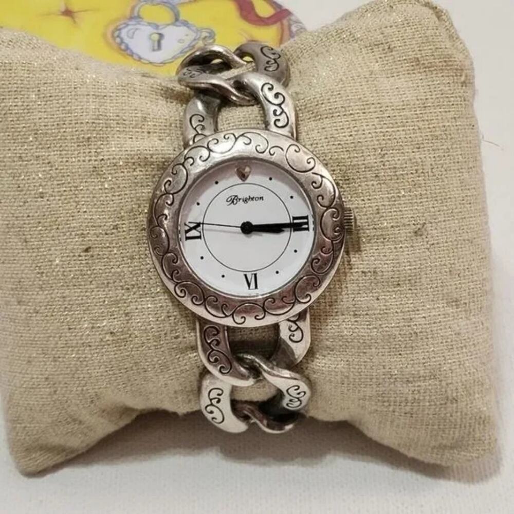 Brighton Linx scrolled chain‎ link watch